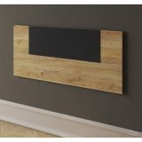 Conjunto Pack Cabecero y 2 Mesitas de Noche,Mesilla de noche 3 Cajones Color Mauvella, 110x45x1,6 cm (LargoxAltoxProfundo)