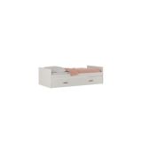 Cama Nido con 2 Cajón de Almacenaje – Beige y Negro, 202,6 cm Largo x 98 cm Ancho x 58 cm Alto, Alta Resistencia.
