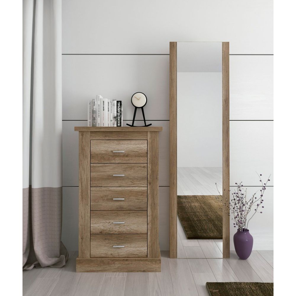 Pack de Dormitorio con Cabecero de 160 x 120 cm + 2 Mesitas de Noche + Sinfonier | Color Cañón (para Cama de 135-140 o 160)