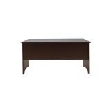 Mesa de Oficina Sin Cajón, Color Nogal, 150x75x75 cm - Espacio Amplio y Elegante